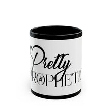Load image into Gallery viewer, Pretty Prophetic Black Mug – Inspirational Coffee Cup for Dreamers &amp; Creatives
