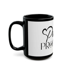 Load image into Gallery viewer, Pretty Prophetic Black Mug – Inspirational Coffee Cup for Dreamers &amp; Creatives
